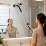 2 in 1 Extendable Window Cleaner Squeegee Wiper - 120cm