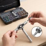 24 In 1 Magnetic  T Shape  Ratchet Screwdriver Set with S2 Steel Bits