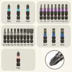 24 In 1 Magnetic  T Shape  Ratchet Screwdriver Set with S2 Steel Bits