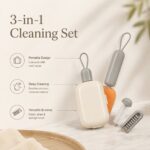 3 in 1 Telescopic Cup Cleaning Brush Set with Storage Case
