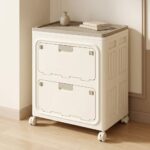 Multi Purpose Space-Saving & Stackable Foldable Storage Cabinet with Wheels