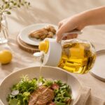 Automatic Flip Lid Glass Oil Dispenser Bottle - 900ml