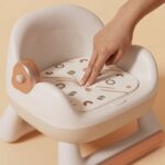Baby Dining Anti Slip Lightweight Chair with Toddlers Cushioned Seat and Wheels