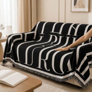 Chenille Fabric Luxury Reversible Throw Sofa Cover