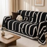 Chenille Fabric Luxury Reversible Throw Sofa Cover
