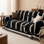 Chenille Fabric Luxury Reversible Throw Sofa Cover