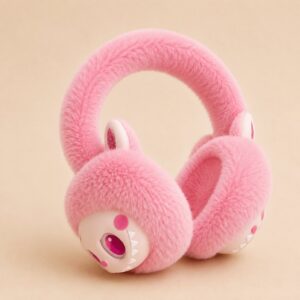 Cute Cartoon Labubu Soft Plush Earmuffs