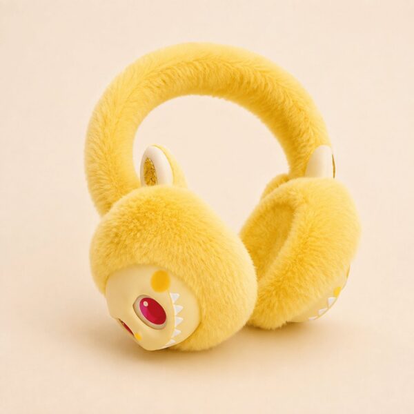 Cute Cartoon Labubu Soft Plush Earmuffs