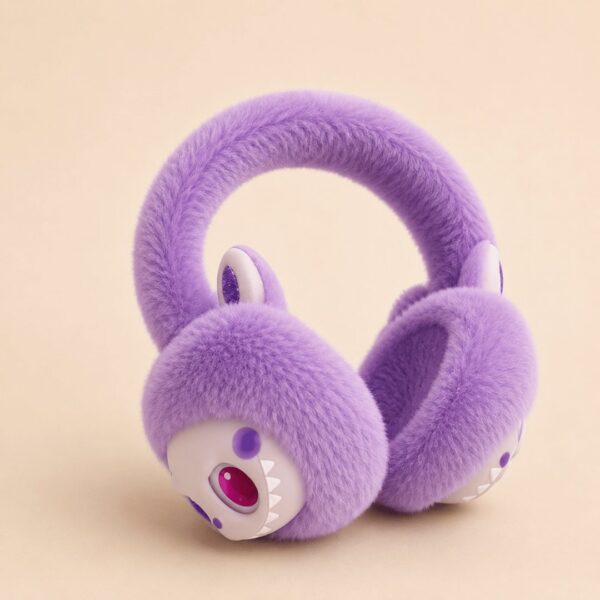 Cute Cartoon Labubu Soft Plush Earmuffs