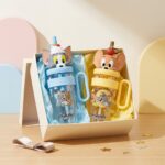 Homero Cute Cartoon Kids Water Bottle with Straw - 1060ml Capacity