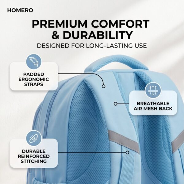 Korean Style School Kids Spacious Compartments Lightweight Backpack
