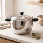 Double Wall Stainless Steel Whistling Milk Boiler