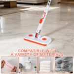 Dry Wet Cleaning Floor Mop with Flexible Clip and Washable Cloth