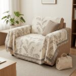 Elegant Reversible Anti Slip Chenille Fabric Sofa Cover