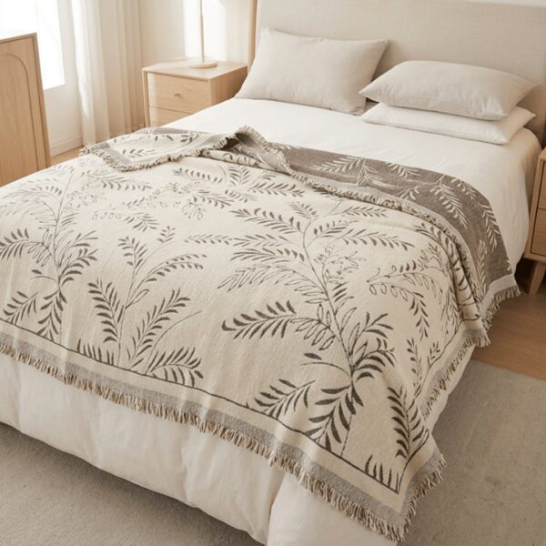 Elegant Reversible Anti Slip Chenille Fabric Sofa Cover