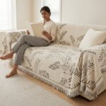 Elegant Reversible Anti Slip Chenille Fabric Sofa Cover