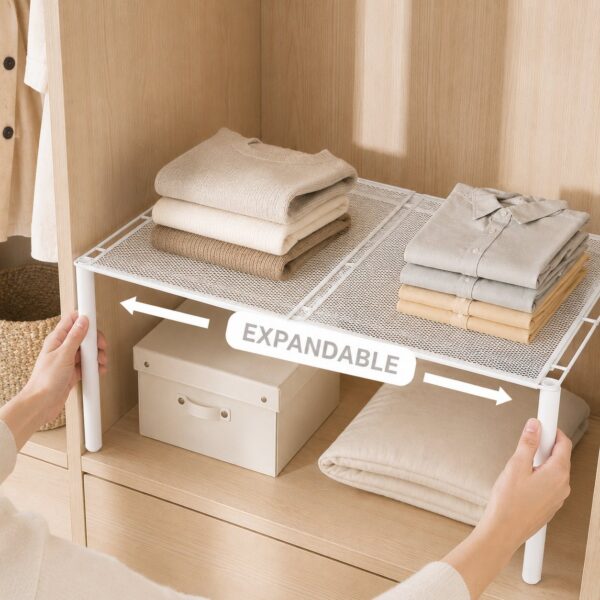 Smart Expandable Divider for Wardrobes, Closets & Cabinets