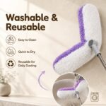 Extendable Dual Head Microfiber Duster with Bendable Cleaning Head
