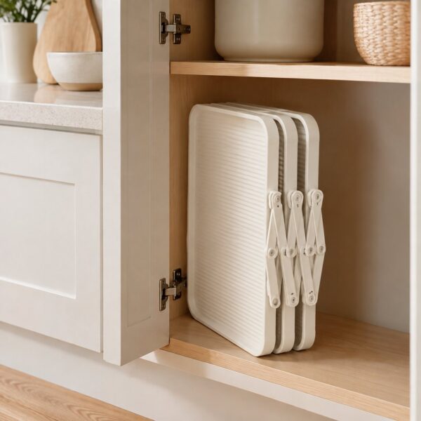 Foldable Multi Layer Dish & Prep Tray Storage Rack