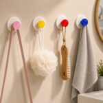 Homero Strong Grip Adhesive-Free Multicolor Suction Hook Cup
