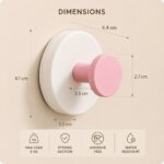 Homero Strong Grip Adhesive-Free Multicolor Suction Hook Cup