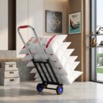 Heavy Duty Foldable Stair Climbing Hand Truck Trolley with Adjustable Handle