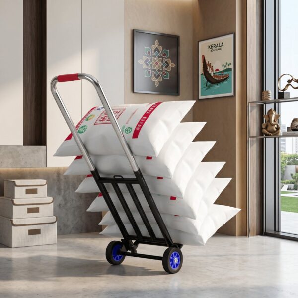 Heavy Duty Foldable Stair Climbing Hand Truck Trolley with Adjustable Handle