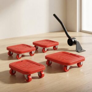 Heavy Load Furniture Shifter Kit with 360° Universal Rotating Wheels (4 Piece)