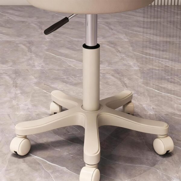 Height Adjustable Soft Cushioned Seat Rolling Stool