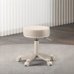 Height Adjustable Soft Cushioned Seat Rolling Stool