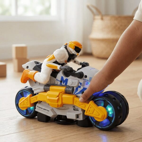 HOMERO 2-in-1 Electric Stunt Transforming Thrilling Motorcycle Toy