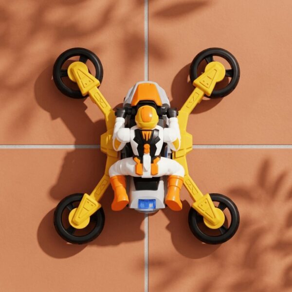 HOMERO 2-in-1 Electric Stunt Transforming Thrilling Motorcycle Toy