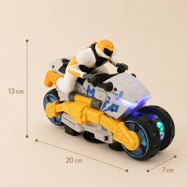 HOMERO 2-in-1 Electric Stunt Transforming Thrilling Motorcycle Toy