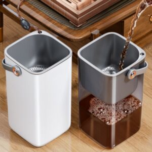 HOMERO 3-in-1 Simple Mountain View Filter Luxury Trash Bin for Living Room and Bathroom