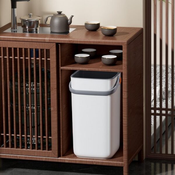 HOMERO 3-in-1 Simple Mountain View Filter Luxury Trash Bin for Living Room and Bathroom