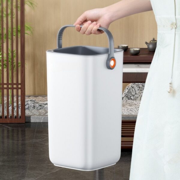 HOMERO 3-in-1 Simple Mountain View Filter Luxury Trash Bin for Living Room and Bathroom