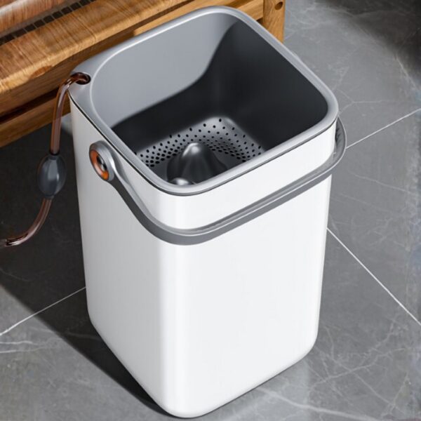 HOMERO 3-in-1 Simple Mountain View Filter Luxury Trash Bin for Living Room and Bathroom