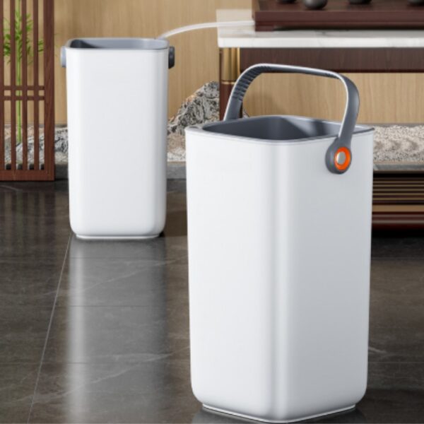 HOMERO 3-in-1 Simple Mountain View Filter Luxury Trash Bin for Living Room and Bathroom