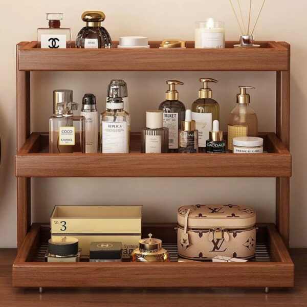 Homero 3-Layer Desktop Bamboo Storage Rack Organizer