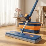 Homero 360° Self Cleaning Microfiber Floor Mop with Folding Bucket Set