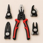 HOMERO 5 In 1 Multifunctional Interchangeable Head Heavy Duty Pliers Tool Set