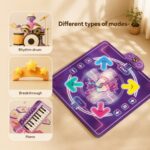 Homero 6 Game Modes Musical Dance Mat with Bluetooth - 90x90cm
