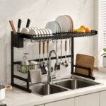 HOMERO Adjustable Multipurpose Over Sink Dish Drying Rack 85cm