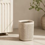 Air Flow Modern Household Trash Can (18L, CREAM)