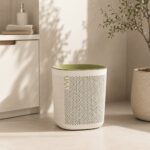 Air Flow Modern Household Trash Can (18L, CREAM)