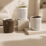 Air Flow Modern Household Trash Can (18L, CREAM)