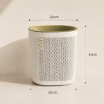 Air Flow Modern Household Trash Can (18L, CREAM)