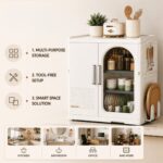 Homero All-in-One Magnetic Double Door Smart Space Utensils Storage Cabinet