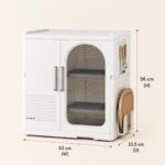 Homero All-in-One Magnetic Double Door Smart Space Utensils Storage Cabinet