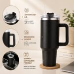 Double Wall Vacuum Insulation Stainless Steel Anti-Splash Tumbler